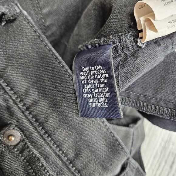 J Crew Toothpick Jeans Womens 26 Black Skinny Stretch Denim Pants Cropped - Picture 8 of 13